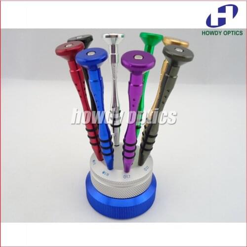 Free Shipping high quality colorful 8pcs screwdriver set glasses screw driver spectacle professional screwdriver set