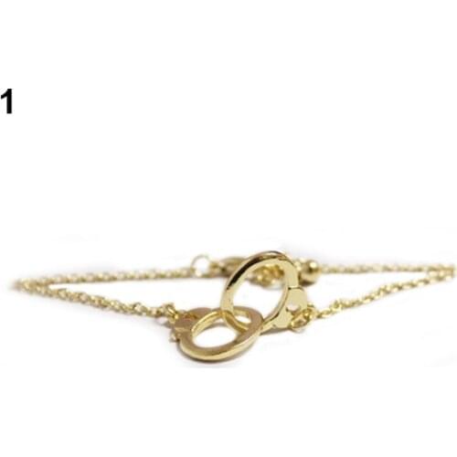 Fashion Simple Style Alloy Handcuff Bracelet Women Casual Party Jewelry Gift Handcuff Simple Design Fashion Jewelry