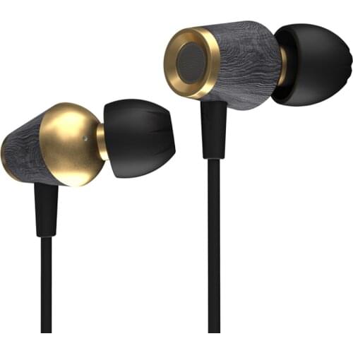 CCA CST Wooden In-Ear Earphone Metal Bass Earphones Sports Dynamic Headset Wood Heavy Earpiece