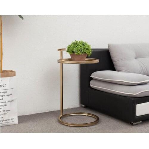 Boreal Europe tea table edge table small corner a few small family sitting room circular sofa light luxury edge a few metal cont