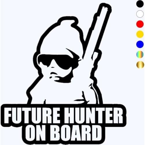 CK20837# Die-Cut Vinyl Decal Future Hunter On Board Car Sticker Waterproof Auto Decors on Bumper Window Laptop