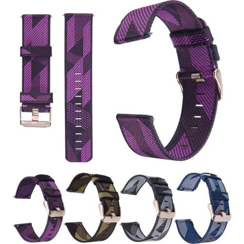 For Fitbit Versa Woven Canvas Nylon Strap Fashion Casual Sport Watchbands For Men Women Replacement Strap Watch Accessories
