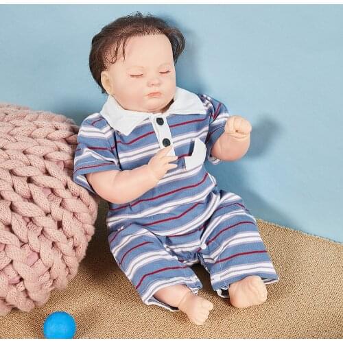 Gentleman Joseph Realistic Soft Silicone Vinyl Dolls Toy For Child Birthday Gift Reborn Baby Doll
