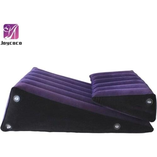 Flocking Inflatable Sex Pillow For Women Love Position Cushione Sex Furniture Erotic Sofa Adult Games Aid Toys For Couples