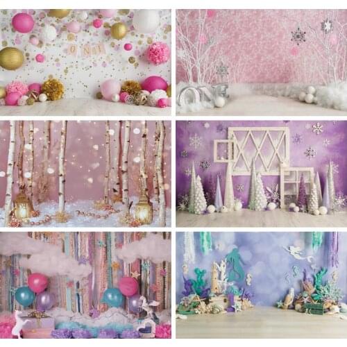 Happy 1st 2 3 Birthday Party Decro Baby Shower Kid Birthday Portrait Photo Backdrops Photozone Photo Backgrounds Photophone
