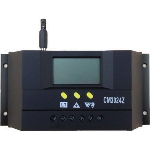 CM3024Z 12V/24V 30A Regulator Voltage Genetator LCD Plug In Solar Controller Charge Mode PWM