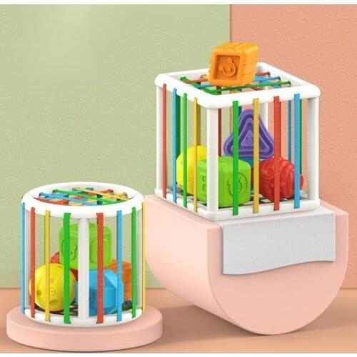 New Colorful Shape Blocks Sorting Game Baby Montessori Learning Educational Toys For Children Bebe Birth Inny 0 12 Months Gift