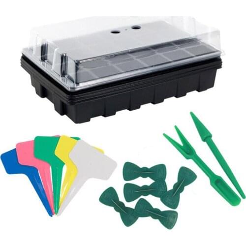 Seedling Box Plant Labels For Seeds Growing Starting Garden 9PCS Reusable 12/24 Holes Greenhouse Film