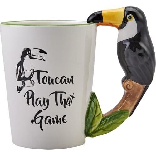Roe Animal Parrot Mug coffee mugs ceramic Mug travel type Mug