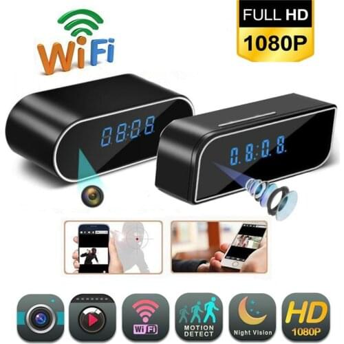 Wifi Mini Camera 1080P Clock Alarm Night Vision Motion Detection Wifi IP Cam DV DVR Camcorder Home Security Surveillance