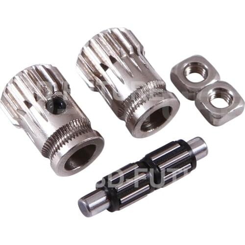 1Set Prusa i3 MK2/MK3 3D Printer Part Cloned Btech Dual Gears DIY Prusa i3 Steel Pulleys Kit 3D Printer Gears Extrusion Wheel