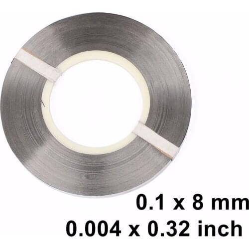 Pure Nickel Strip, 0.1 x 8 mm Strap for Battery Welding Soldering Ni200 1kg / roll