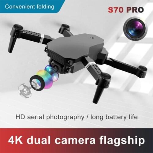 S70 Professional Drone 4K HD Dual Camera WiFi 1080p Long Battery Life Foldable Height Keeping Real-time Transmission Dropship