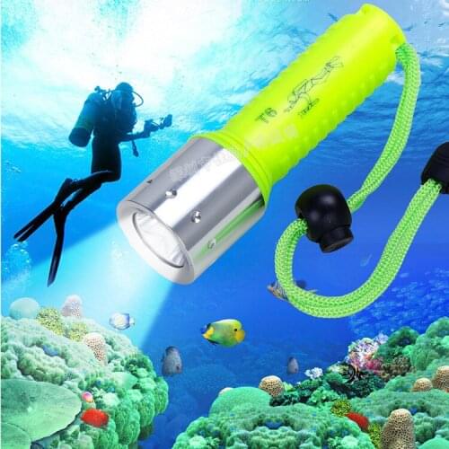 T6 Diving Flashlight Led Waterproof Flashlight Outdoors Exceed Light Light Charge Under Water Special purpose Flashlight
