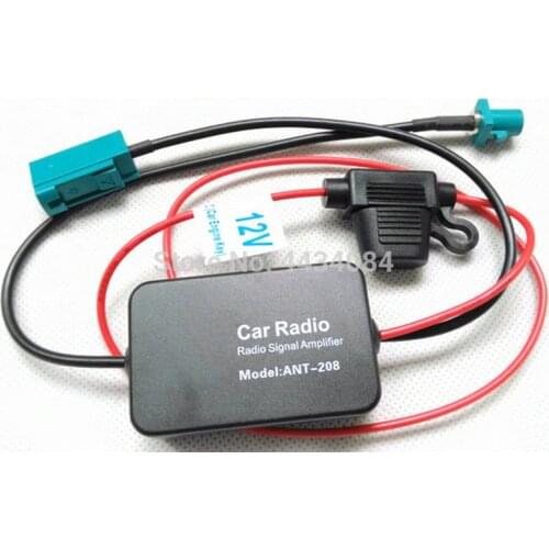 Ouchuangbo Fm Radio Signal Amplifier Antenna Anti-interference Booster Amp Automobile Parts