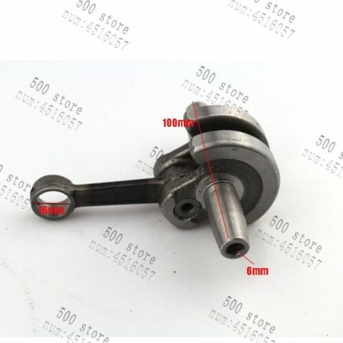 Free Shipping High quality 44-6 49cc engine Gas Mini Pocket Bike Pit Bike Parts Heavy Performance Crank Shaft 49cc