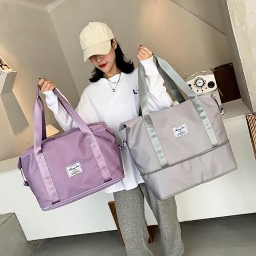 Womens Bag Fashion Patchwork Fitness Summer Travel Shoulder Tote Bag Casual Female Bag Large Capacity Shopper Luggage Handbags