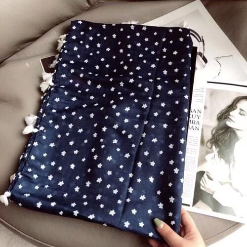 2021 Women Floral Printed Pattern Printed Pattern Tassel Scarf 10pcs/lot