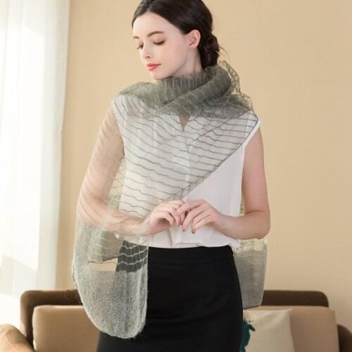 Womens Real Silk Hijabs Fashion Scarf Hijabs Comfortable Breathable High Quality Scarfs Women Scarf 196cm Length 8019