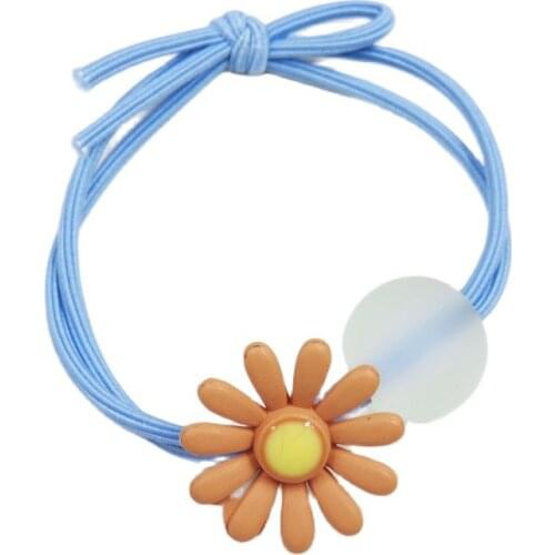 1PCS Cute Daisy Elastic Hair Bands For Women Scrunchie Simple Creative Headband Scrunchy Kids Turban Hair Accessories For Girls