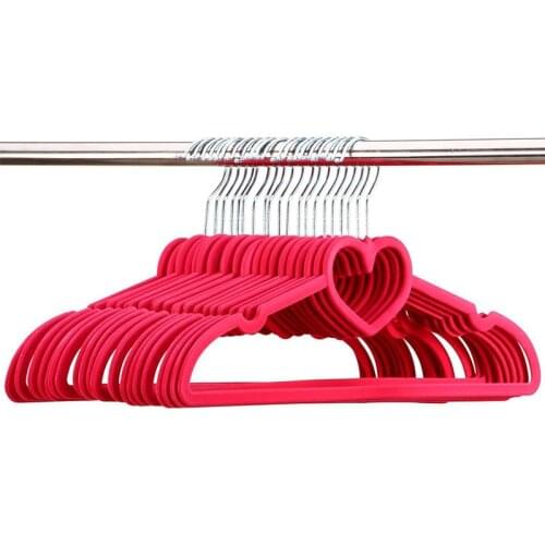 10PCS 42cm New Clothes Hangers Velvet Hangers for Clothes Pants Flock Non Slip 10pcs/Lot Quality Magic Rack Slip-Resistant