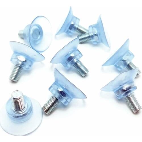 2/10Pcs Rubber Strong Suction Cup Replacements For Glass Table Wall M8 Screw Sucker Holders Accessories Storage Tool