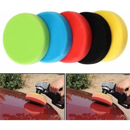 5pcs Flat Sponge Buffing Pads Polishing Kit Car Polisher For Car Polishing Accessories Wheel polisher Removes Pads