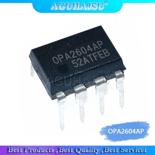 5PCS OPA2604AP DIP8 OPA2604A DIP OPA2604 DIP-8 2604AP Dual FET-Input, Low Distortion OPERATIONAL AMPLIFIER