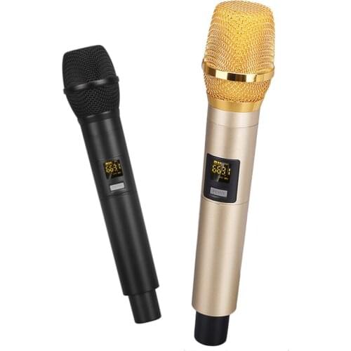 UX2 Wireless Microphone System Handheld Microphone Speaker with Portable Receiver for KTV DJ Voice Amplifier Recording