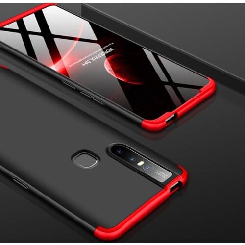 Vivo V15 Pro Case 360 Degree Protected Full Body Matte Hard Phone Case for Vivo V15Pro Case Cover + Glass Film for VivoV15