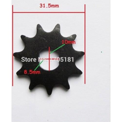 Electric Scooter Motor Parts Engine Motor Pinion Gear 11 Tooth Sprocket T8F Chain Unite MY1020