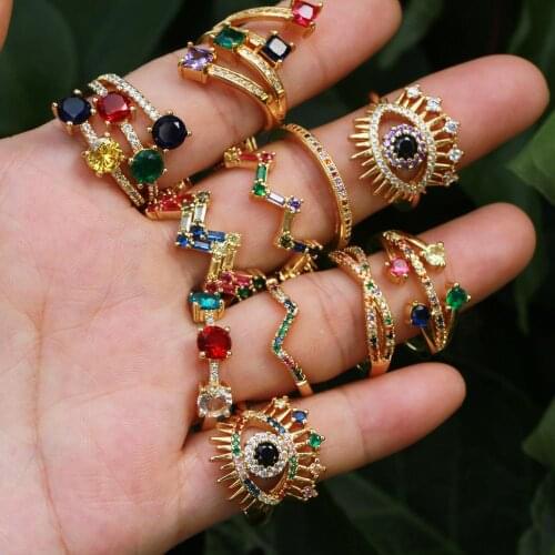 HOWEALTH Rings With Cubic Zirkonia For Women