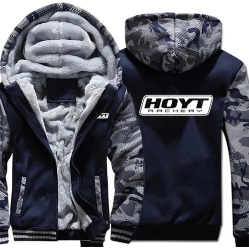 HOYT Archery Huntinger Bows Hoodies Camouflage sleeve Pullover Winter Jacket HOYT Archery Sweatshirts Long Sleeve Coat