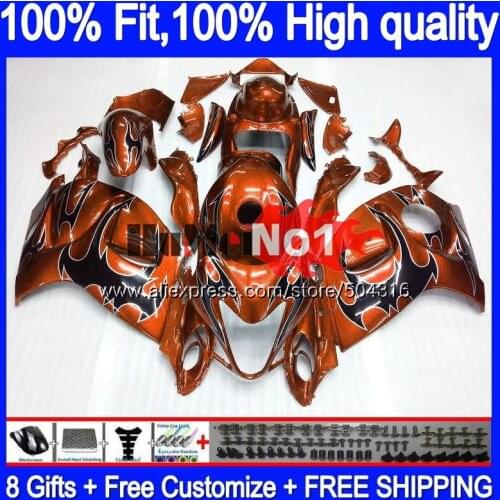 Injection For SUZUKI Hayabusa GSXR 1300 GSXR-1300 29MC.104 GSXR1300 2008 2009 2010 2011 2012 08 09 10 11 12 Orange Top Fairing