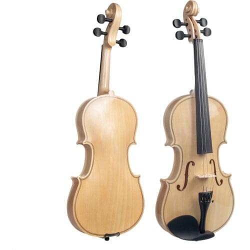 Exquisite Workmanship 4/4 Size Acoustic Violin with Violin Bow Rosin Case