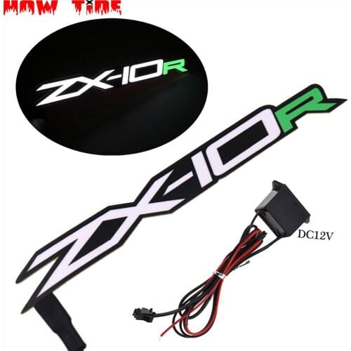 Motorcycle Fairing Kit Body Side Stickers Badge Cold Light for KAWASAKI ZX-10R NINJA ZX10R 2011 12 13 2014