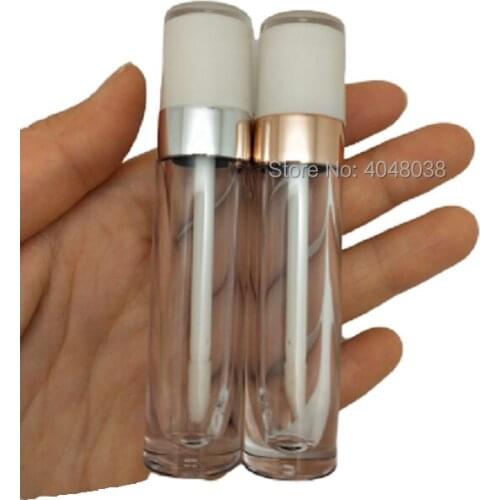 5ML Lip Gloss Container Lip Glaze Tube White Clear Empty Cosmetic Containers Refillable Bottle Lipgloss Tube Packaging 30/50pcs