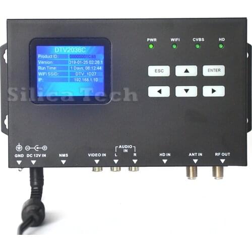 Original SOUKA SKD2036 1080P HD AV/ HDMI 1 Route DVB-T modulator, panel & ethernet setting