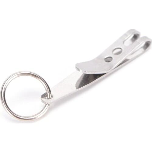 Stainless Steel EDC Bag Suspension Clip with Key Ring Carabiner Outdoor Quick link Tool High Quality Climbing Camping Accessorie