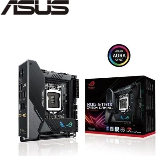 MINI-ITX ITX HTPC NEW For Asus ROG STRIX Z490-I GAMING Original Desktop Intel Z490 Z490M DDR4 Motherboard LGA 1200 M.2 SATA3