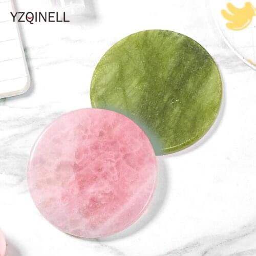 Glue Pallet Pink Crystal Jade Stone Holder Lash Glue Adhesive Pallet Eyelashes Makeup Eyelash Extension Grafting Tools