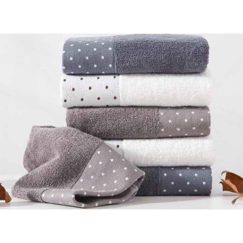 OTHERHOUSE Water-absorbing Soft Towel Face Towel Pattern Print Cotton Washcloth Hair Towels Bathroom Body Face Washer