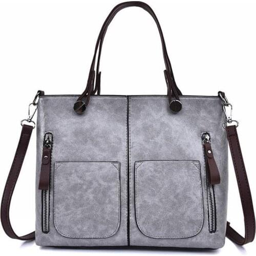 Portable New Design 1pc Fashion PU Leather Ladies Handbags Larger Womens Shoulder Messenger Crossbody Bag Wholesale