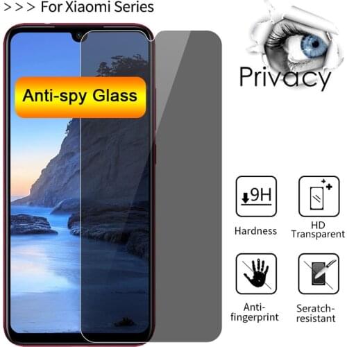 Anti-spy Protective Glass for Xiaomi Mi 9T Pro Screen Protector for Mi 6 Play Pocophone F1 Tempered Glass for Mi 8 SE Lite