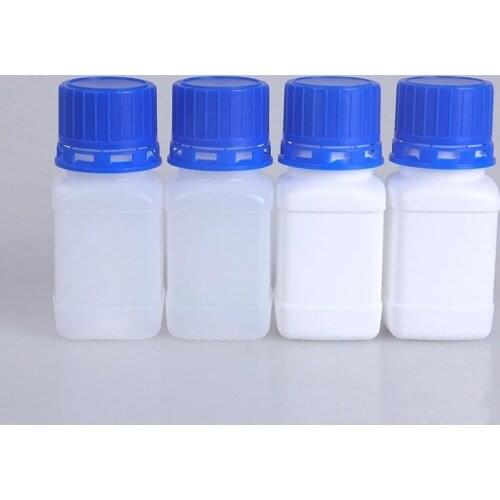 10Pcs Empty 60ML HDPE square bottle Chemical laboratory reagent liquid refillable bottle Glue Oil container leakproof