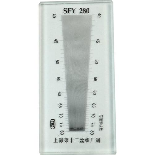 Glass Fabric Weft Warp Density Mirror Meter Cloth Warp and Weft Density Analysis Micrometer Scale Measuring Instrument