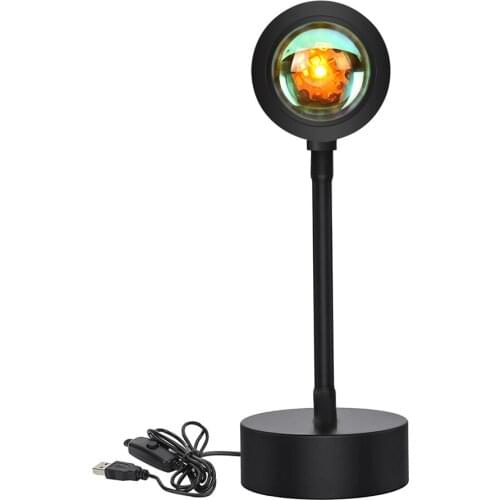 USB Sunset Projection Lamp Night Light, Romantic Rainbow Projection lights for Party Theme Bedroom Decor Mothers Day