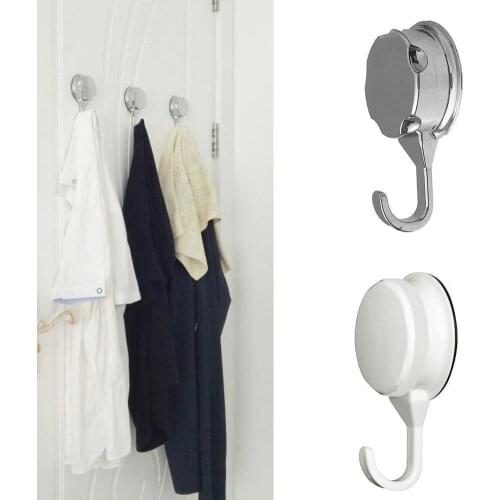 1Pc Non-perforated Suction Cup Hooks Bathroom Kitchen Wall Hook Sticky Towel Seamless Clothes