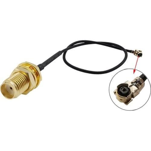 1Pcs SMA Female to Mini PCI U.FL IPX IPEX Jack 1.13mm Cord Cable Extension Coaxial Pigtail for Wifi Antenna Card Wireless Router