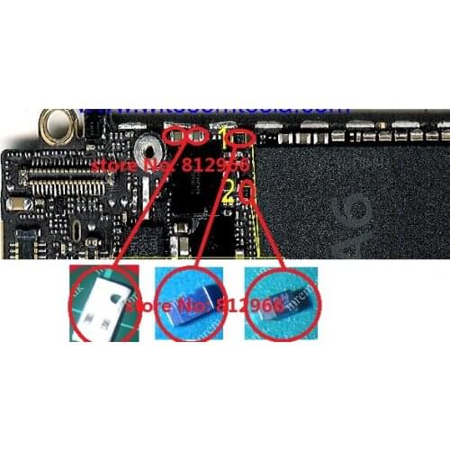 10sets/lot=40pcs, zebra vertical line stripes on lcd screen solution parts For iPhone 5 5G C149 C156 C170 C154 caps capacitor